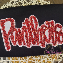 Load image into Gallery viewer, Team Spirit Name Applique Embroidered Shirts