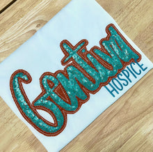 Load image into Gallery viewer, Team Spirit Name Applique Embroidered Shirts