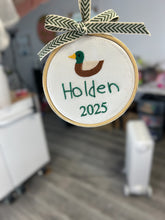 Load image into Gallery viewer, Custom Handwritten Embroidered Christmas Ornament – Personalized Keepsake