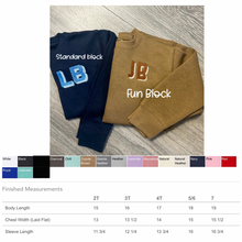 Load image into Gallery viewer, Toddler Initial Block Sweatshirt