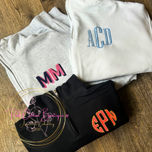 Load image into Gallery viewer, Monogram Quarter Zip