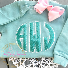 Load image into Gallery viewer, Sequin Initial Embroidered Shirt