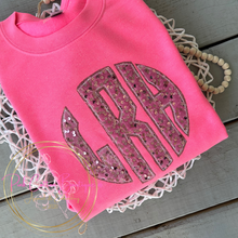 Load image into Gallery viewer, Sequin Initial Embroidered Shirt
