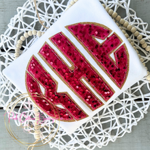 Load image into Gallery viewer, Sequin Initial Embroidered Shirt