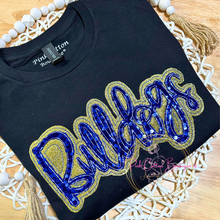 Load image into Gallery viewer, Team Spirit Name Applique Embroidered Shirts