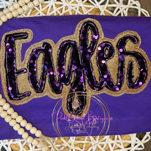 Load image into Gallery viewer, Team Spirit Name Applique Embroidered Shirts