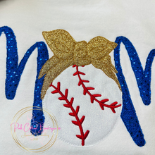 Load image into Gallery viewer, Baseball Mom Embroidered Shirt