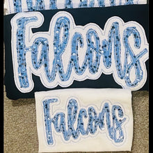 Load image into Gallery viewer, Team Spirit Name Applique Embroidered Shirts
