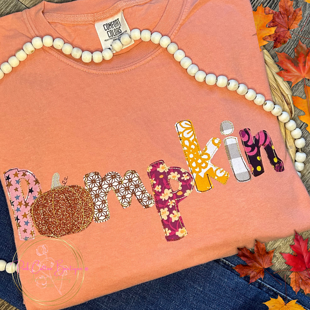 Boho Pumpkin Embroidered Shirt