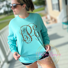Load image into Gallery viewer, Big Leopard Monogram Long Sleeve Shirt
