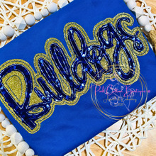 Load image into Gallery viewer, Team Spirit Name Applique Embroidered Shirts
