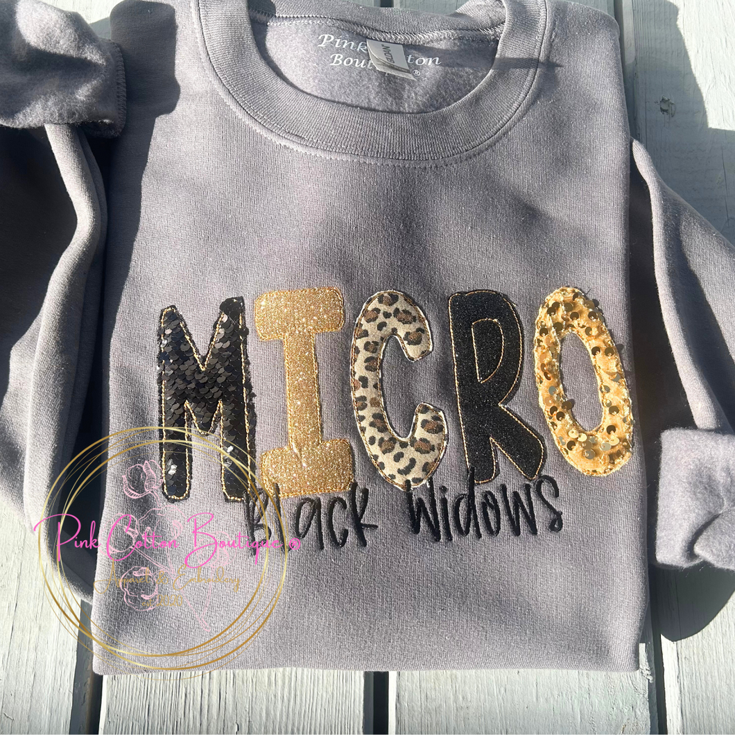 Team Name Appliqué Top with Words