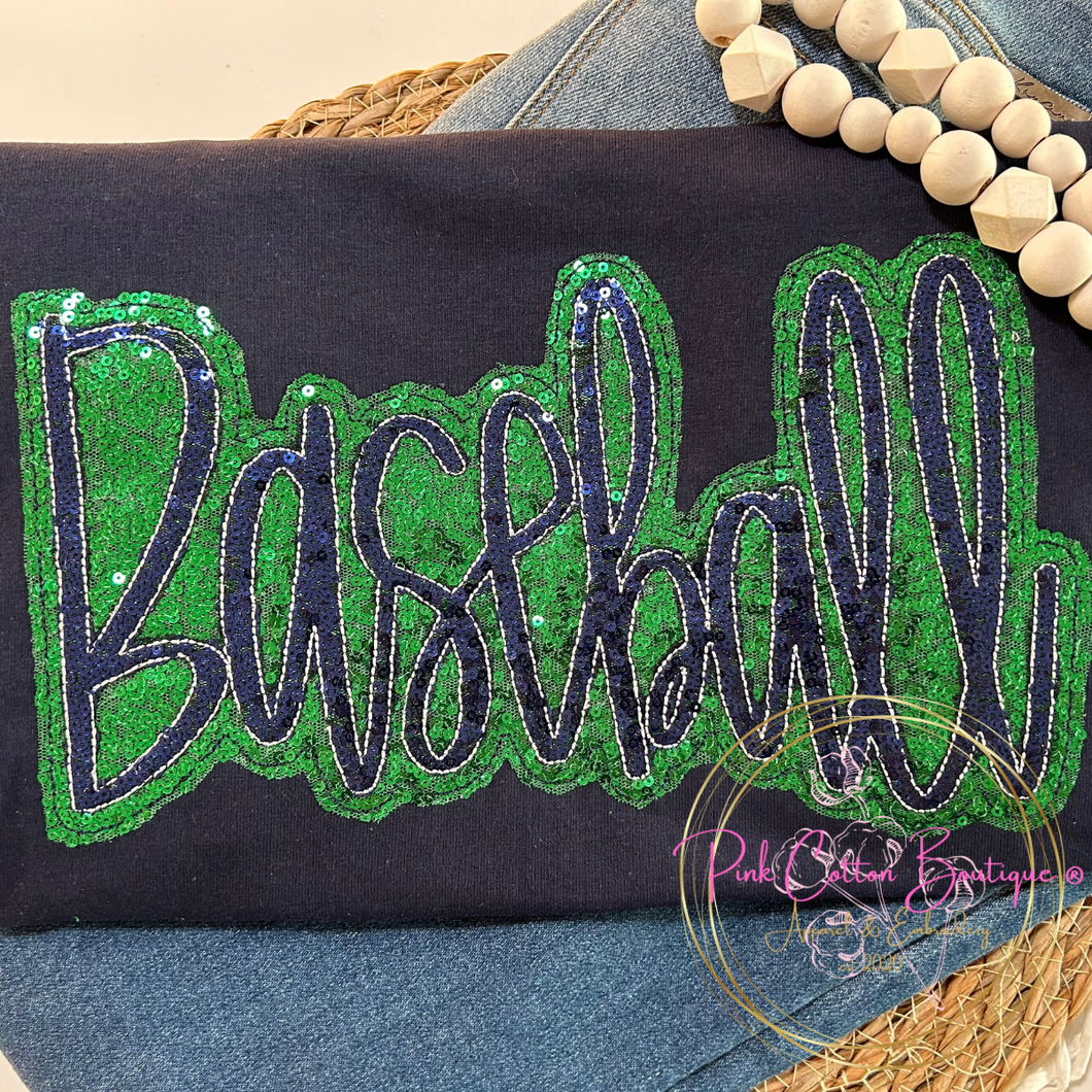 Baseball Hand Lettered Shirt