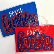 Load image into Gallery viewer, North Carolina Sequin and Glitter Shirt
