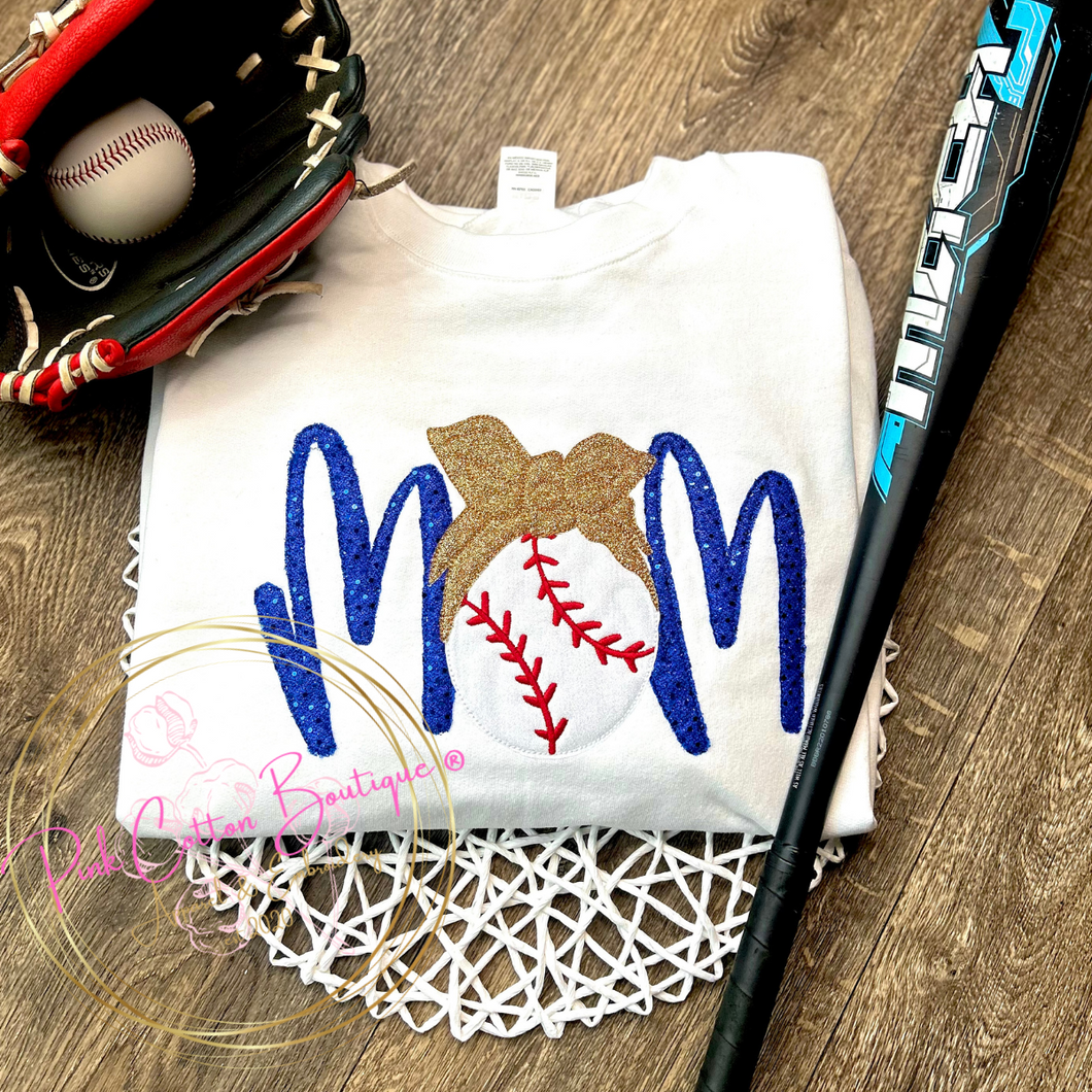 Baseball Mom Embroidered Shirt